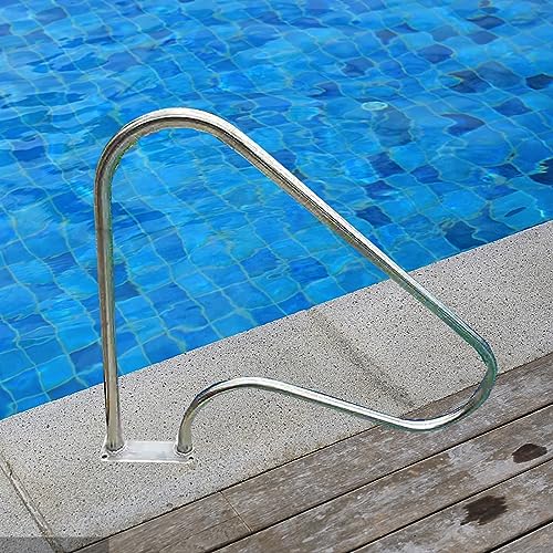 Rambarde de piscine en acier inoxydable de 80 cm pour accès bassin sécurisé