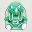 03 Dinosaur Triceratops Green 03 Dinosaur Triceratops Green