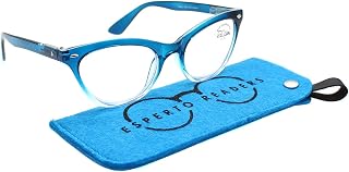 ESPERTO READERS CATTY Blue Cut Lens With Antireflection - Cat Eye Shape Full Rim Reading Glasses - Blue (Power +1.00 to +... Price In India
