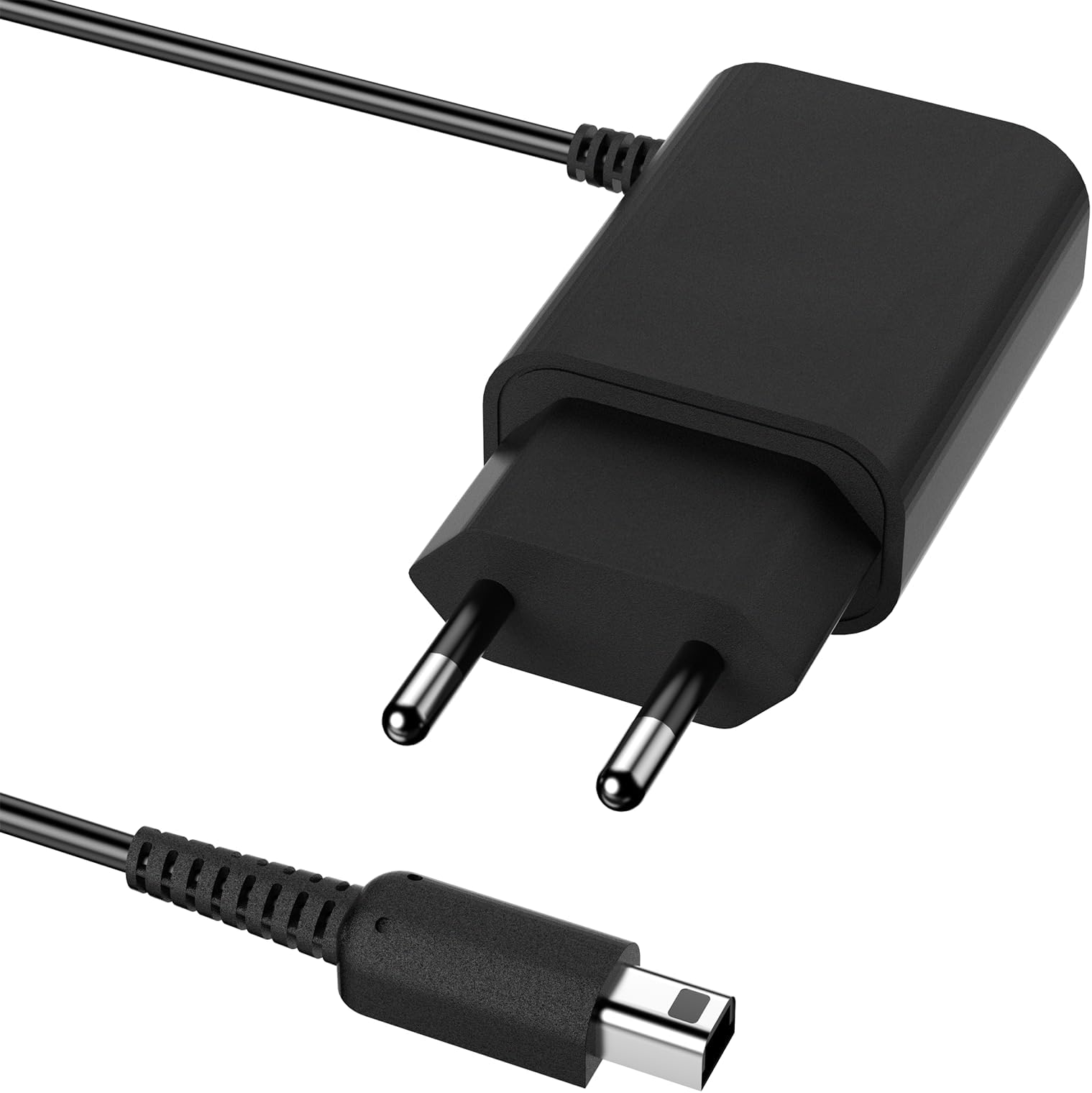 VoltWaveCharging Cable for Nintendo 3DS, Mellbree Charging Cable for Nintendo DS Cable for Dsi Ds Cable for 3DS XL/2DS/2DS XL/DS/DSI/DS XL USB A 2.0 Charging Cable 1A Black 1 Piece 5ft (1 Piece