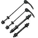 AiTuiTui 1 Pair Bike Quick Release Axle Skewer Bicycle Hub Parts, Front & Rear Axle Hollow Shaft Kit Replacement for Road, Mountain, MTB, BMX Bikes