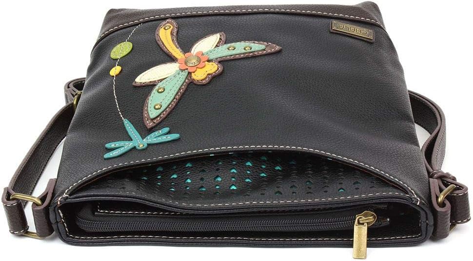 Chala Handbags Dragonfly Sweet Messenger Bag Purse, Dragonfly lover Collector
