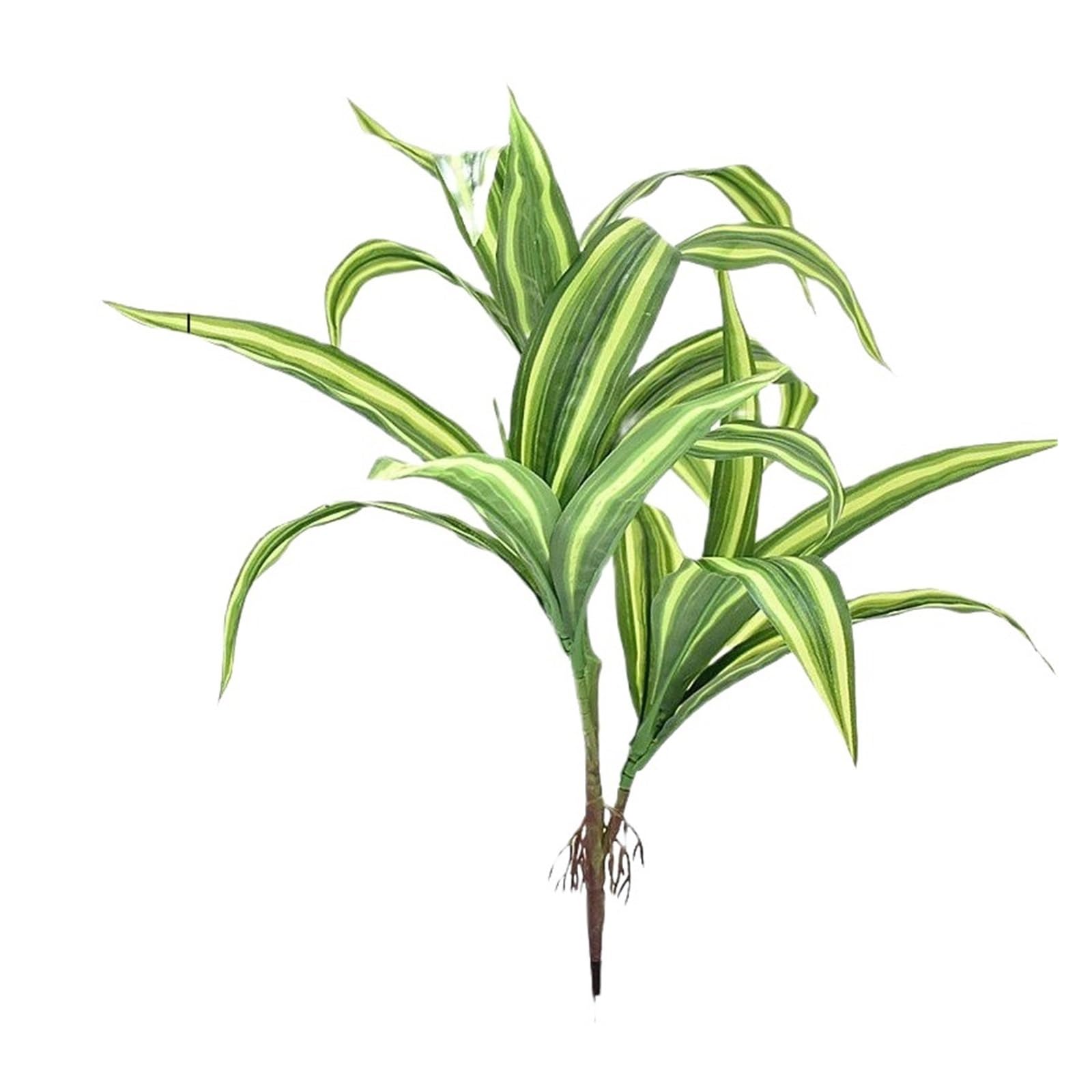 Künstliche Tannenzweige 43 cm 3 Gabeln Kunstpflanze Luftgras Zweig Tropischer Dracaena-Baum Kunststoffblätter Kleine grüne Pflanze for Hausgarten-Dekor(43cm Red)