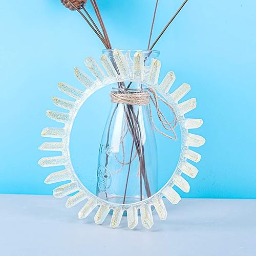 Miniatura 3 de TikooTik Moldes de resina Queen Crown  Molde de silicona de fundición de resina epoxi para corazón, tiara de diamantes de imitación para decoración