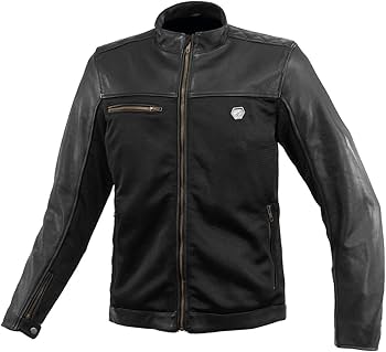 Amazon | [KOMINE] バイク用 ジャケット JK-166 ハーフレザー