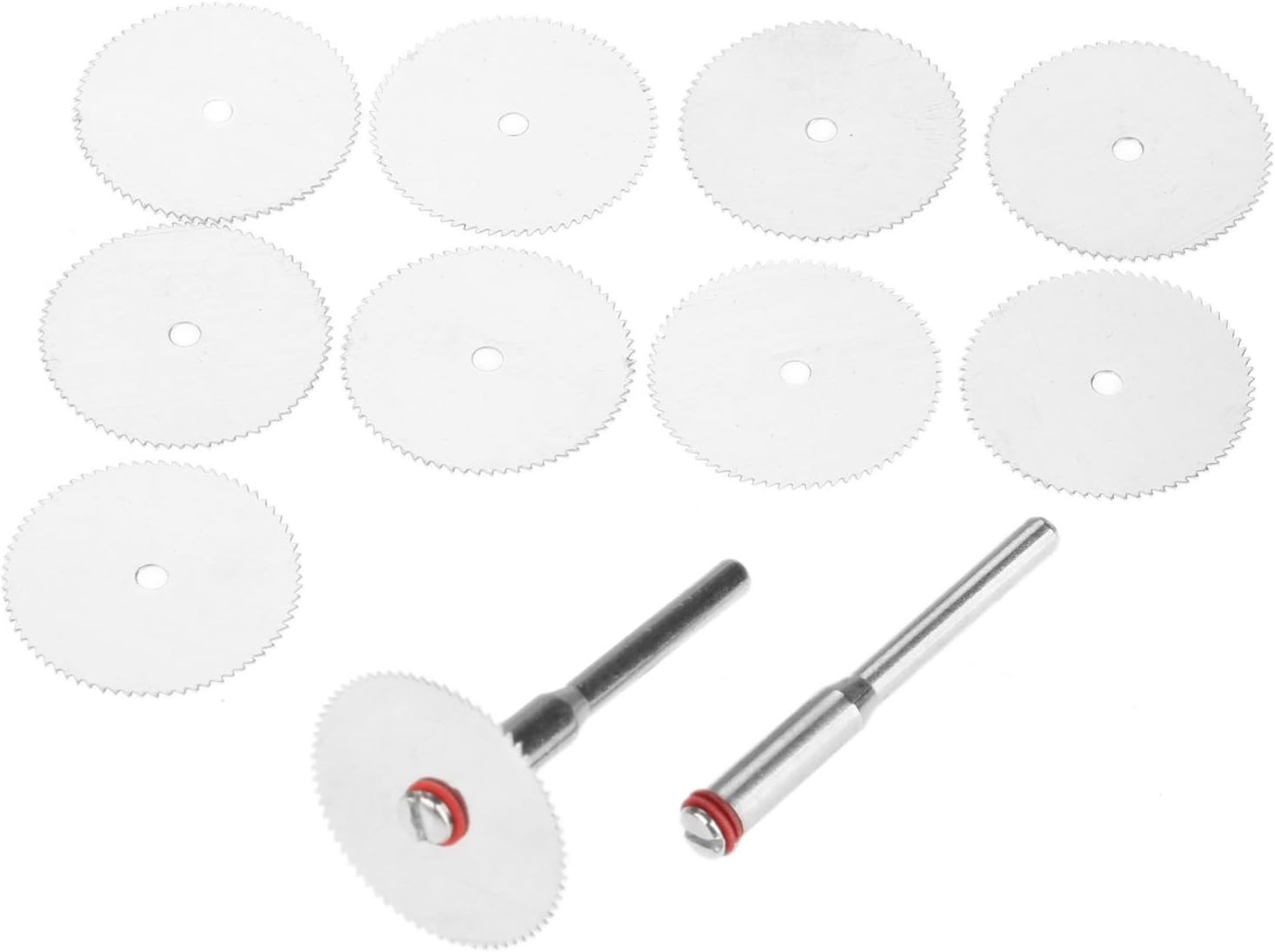 10PCS Circular Saw Blades, Cutting Wheel Set with 2PCS Mandrel, Cutting Discs for Rotary Drill Tool
