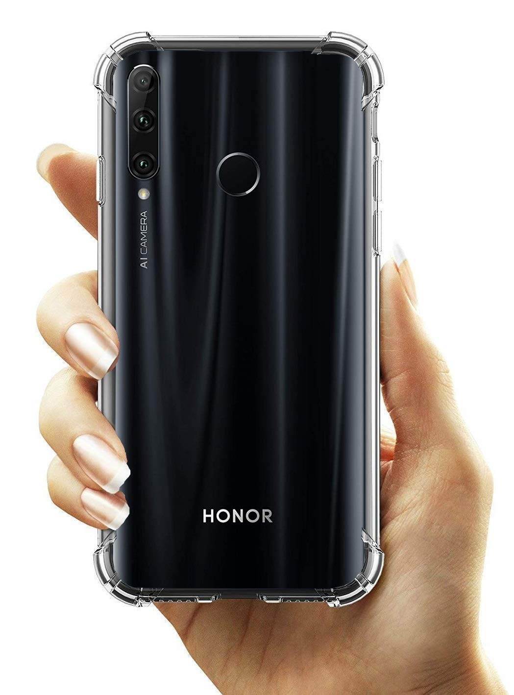 ANKIRANT Shockproof Camera Protection Cushioned Edges Crystal Clear Mobile Back Cover for Huawei Honor 20i (Silicone | Transparent) (B07X5MF7H7) Amazon Price History, Amazon Price Tracker