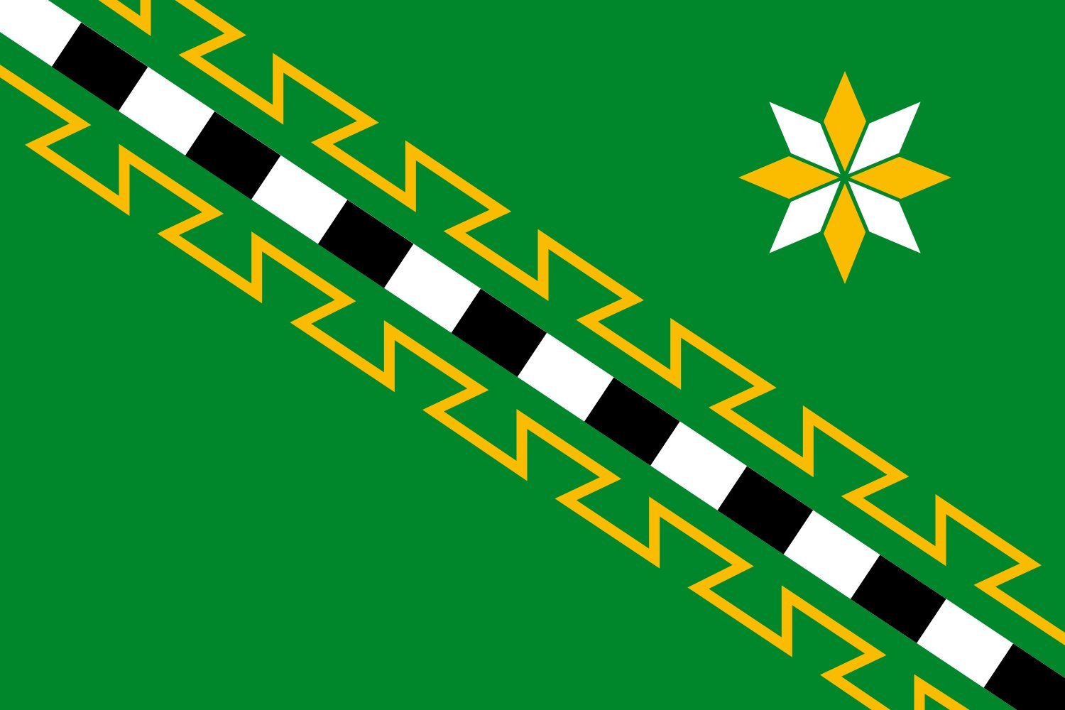 Drapeau Malovishersky rayon Novgorod grand pavillon vexillologie