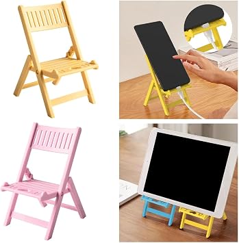 Chair Shape Cellphone Stand, Desktop Phone Dock Holder Fit for Most Smartphones Tablet Portable