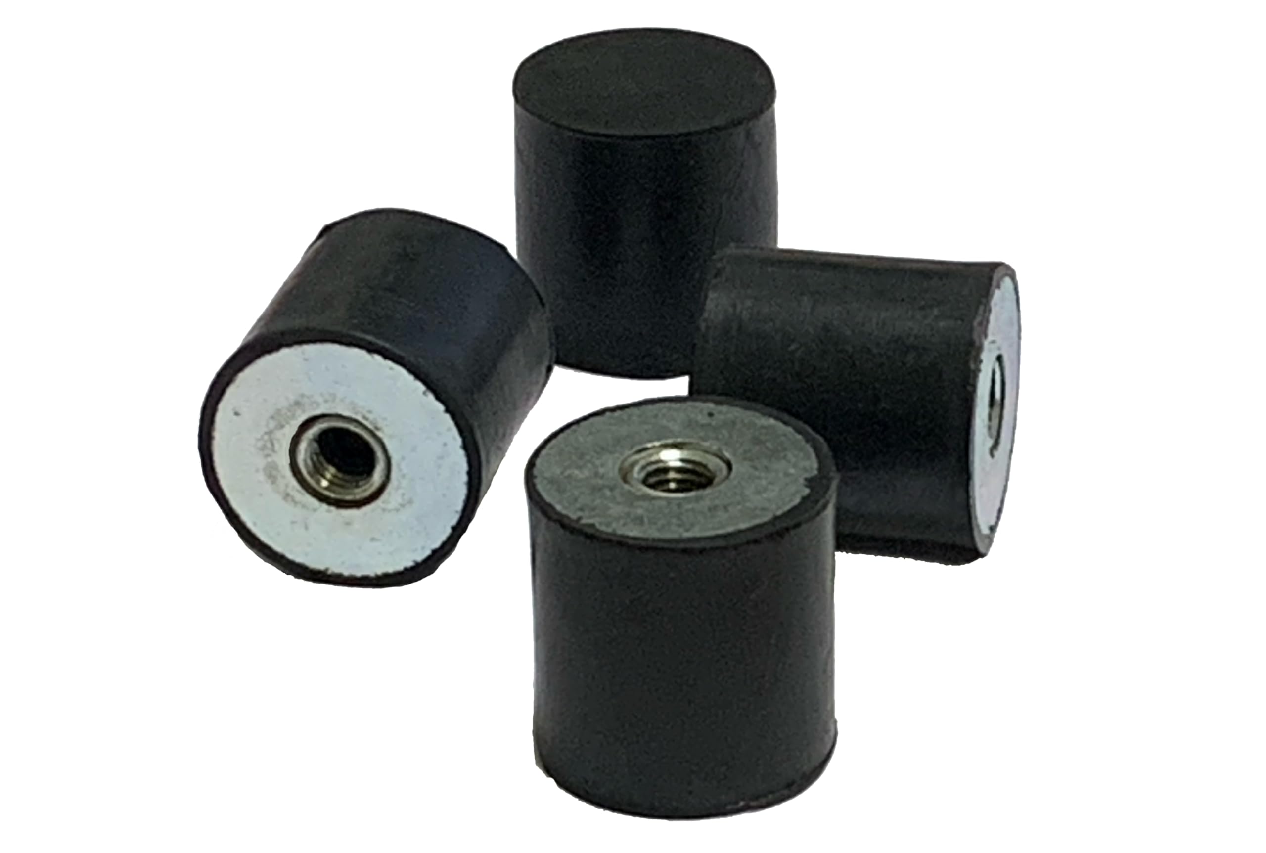 Ammortizzatori Antivibranti M8 | 4 Pezzi | In Gomma | Per Macchine E Motori | 30x30 Mm