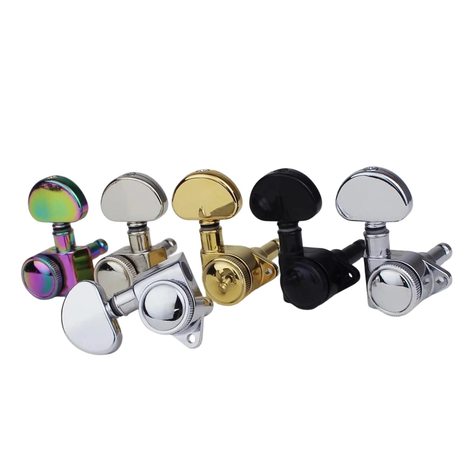 Gitarren Lock Tuner 3R3L 1:21 Drehtyp Mit Großem Griff Buntes Instrumentenzubehör