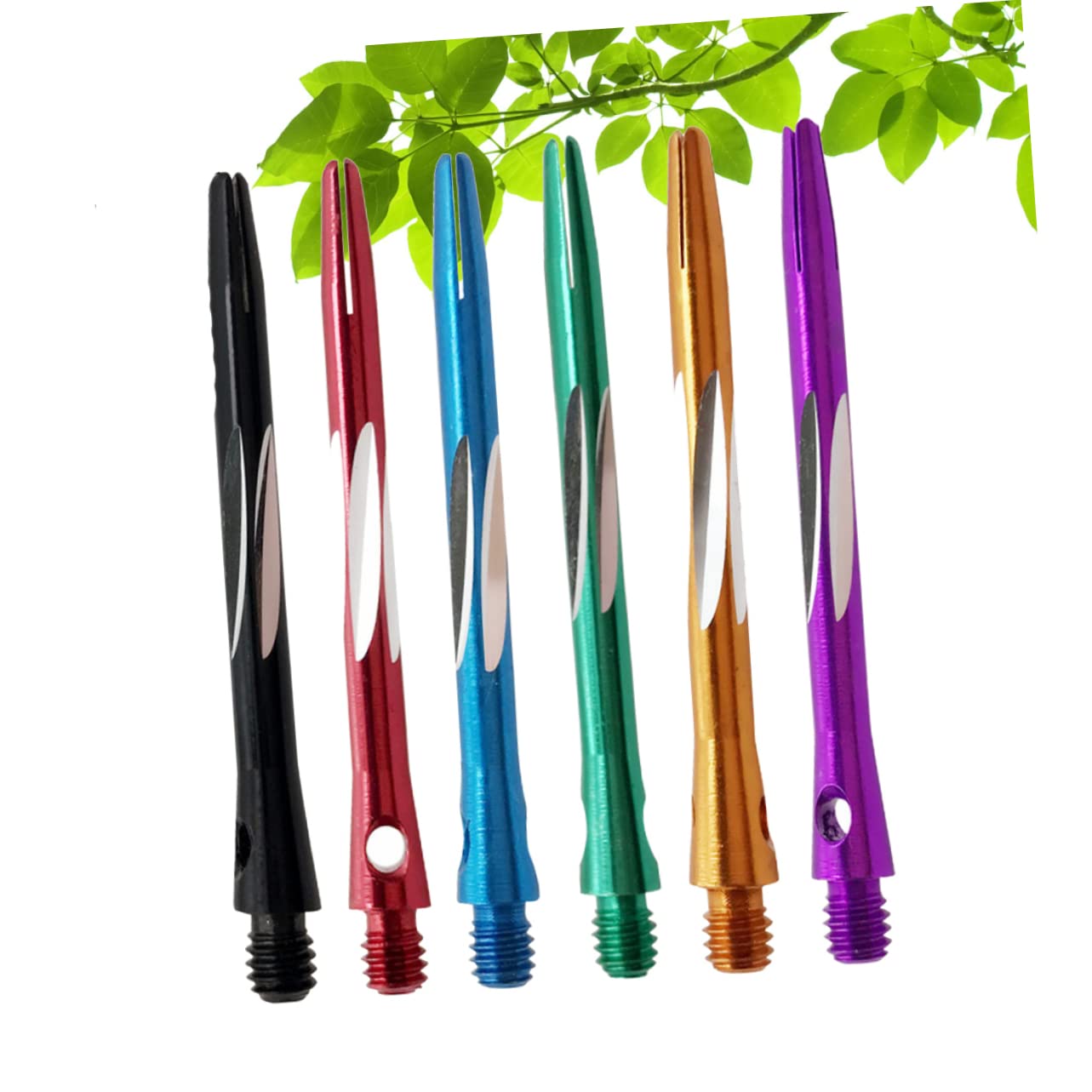 EXAOMBLE Accessories 6pcs Aluminum Shafts 48mm Length Front-Loaded Weight Balance