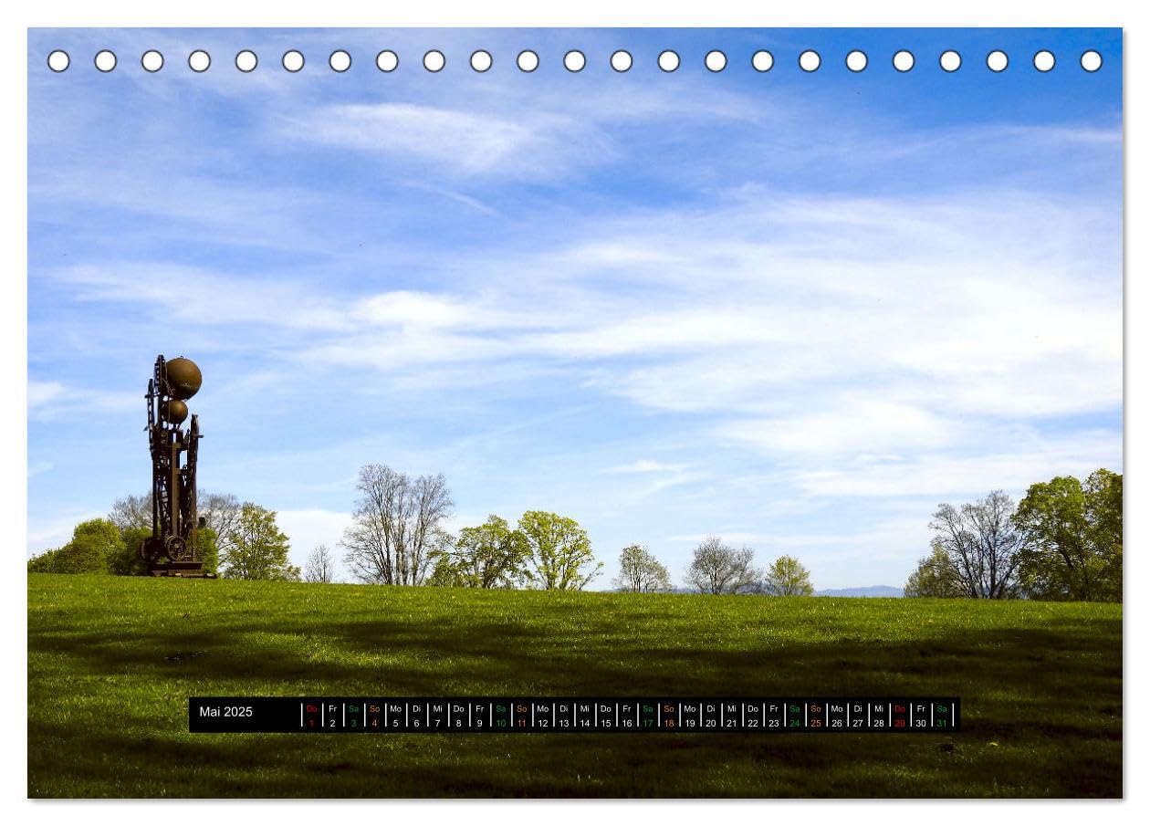 Wandern - Spaziergänge für die Seele Hausberg Gurten/ Bern (Tischkalender 2025 DIN A5 quer), CALVENDO Monatskalender: Raus aus der Stadt, ab ins Grüne (CALVENDO Natur)