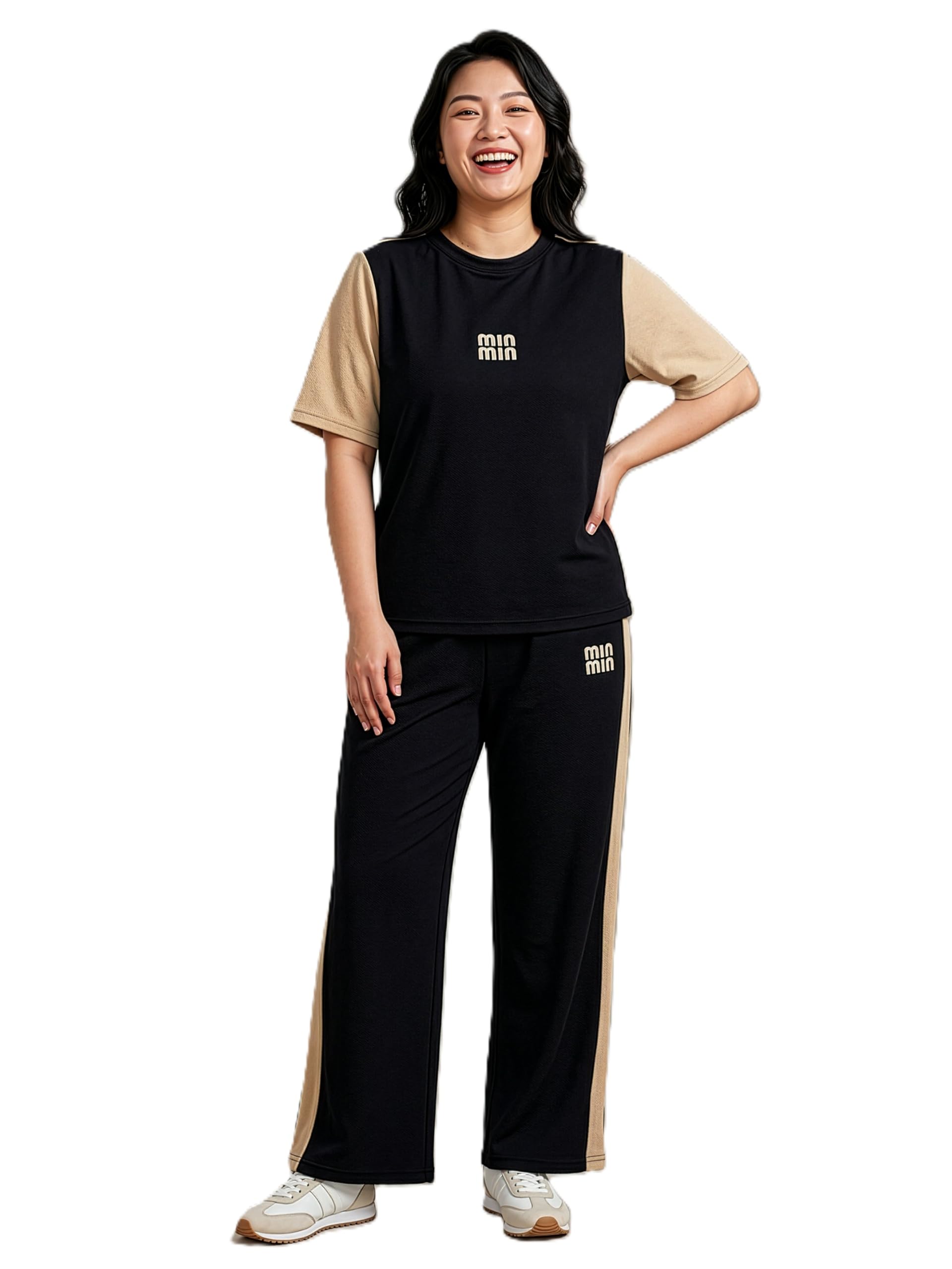 lugo Women's Printed Cotton Blend Co-Ord Set | Stylish Half Sleeve Round Neck Top with Matching Printed Trousers | Comfortable Casual Wear Two-Piece Outfit-picture-19