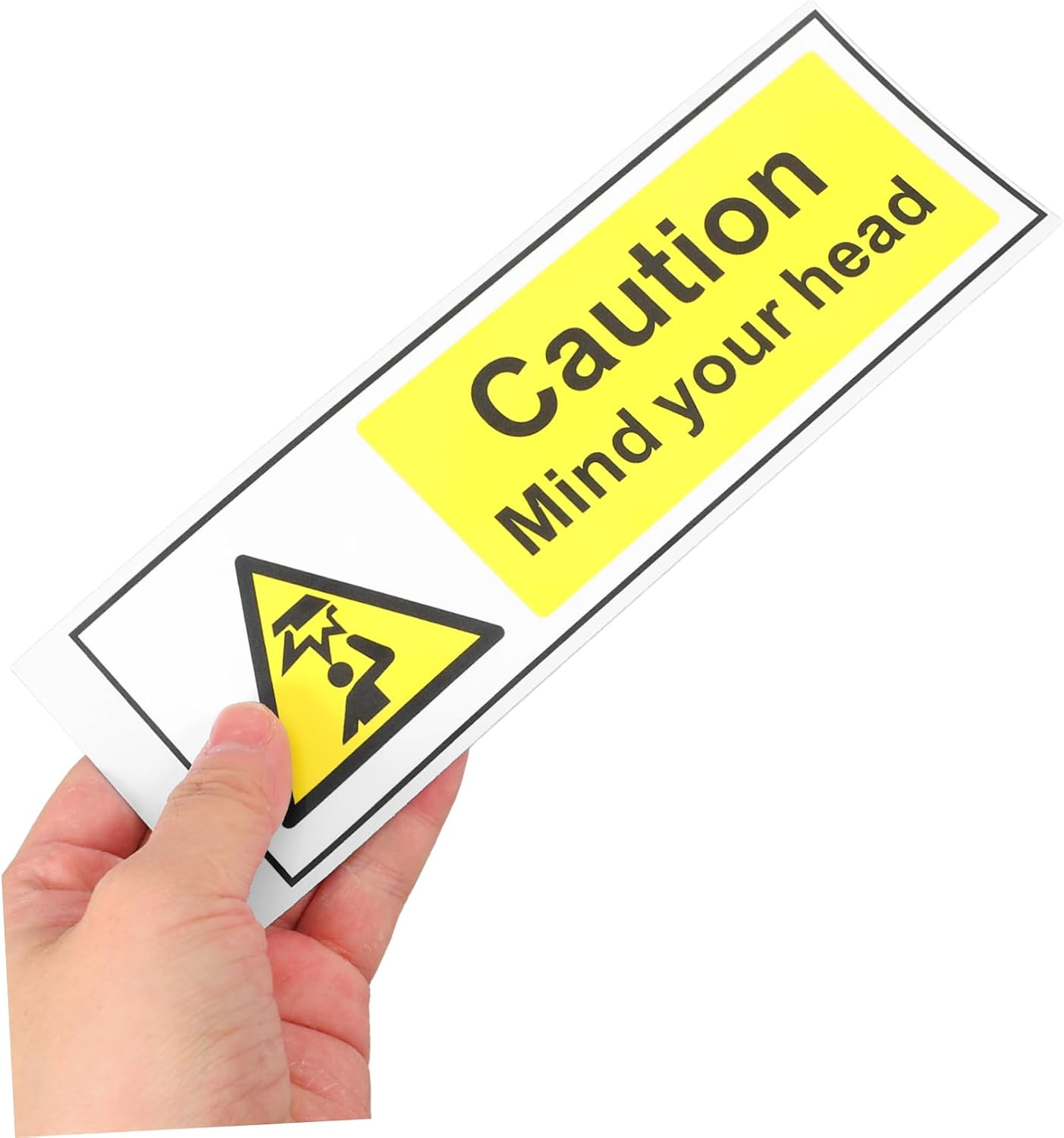 5pcs Logo Sticker Caution Stickers Watch Your Head Warning Signs Low Ceiling Safety Labels