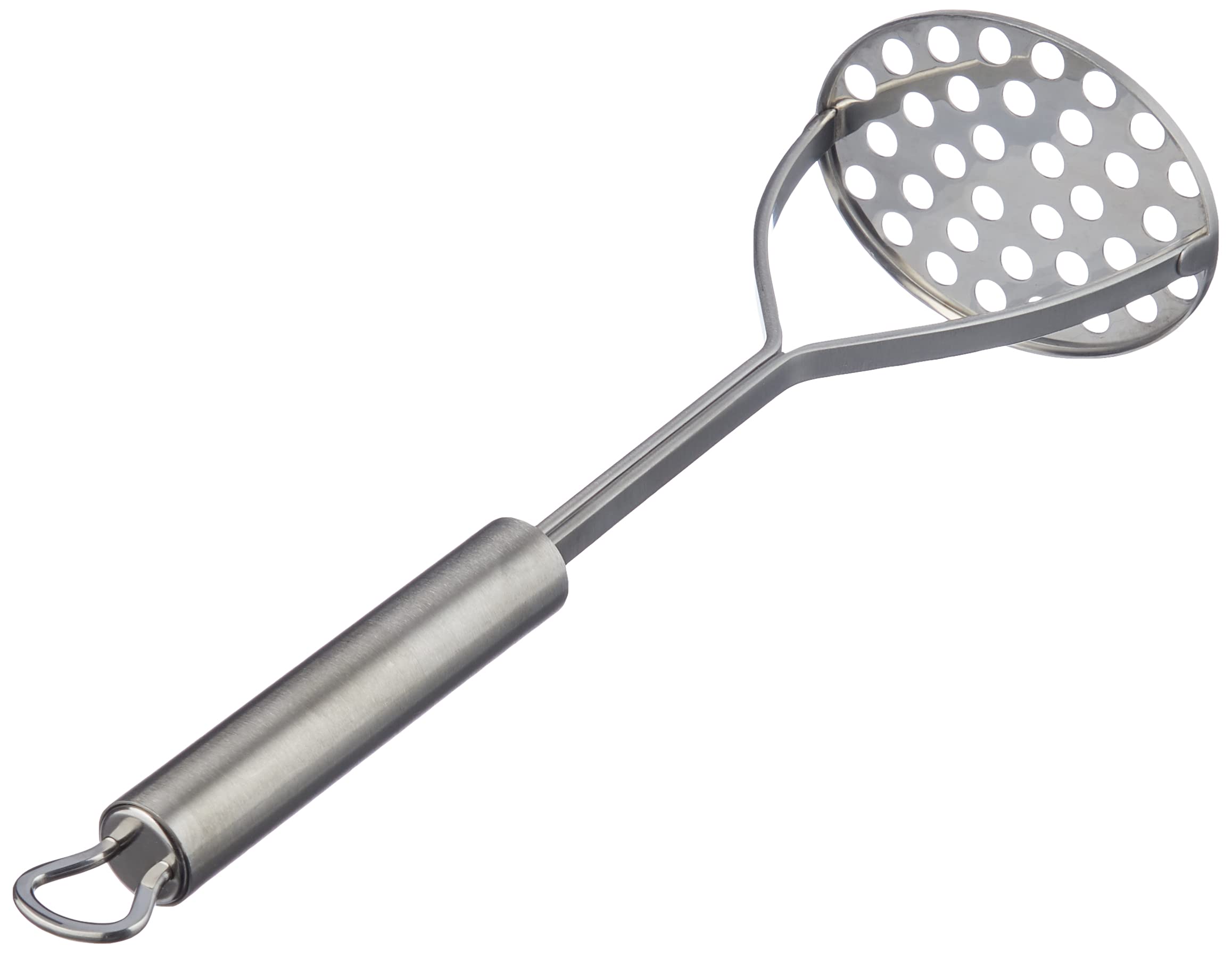WMF Profi Plus Küchenhelfer Set 6-teilig, Hängeleiste mit 5 Helfer, Schöpflöffel, Schaumlöffel & Profi Plus Kartoffelstampfer 28,5 cm, Cromargan Edelstahl teilmattiert, spülmaschinengeeignet