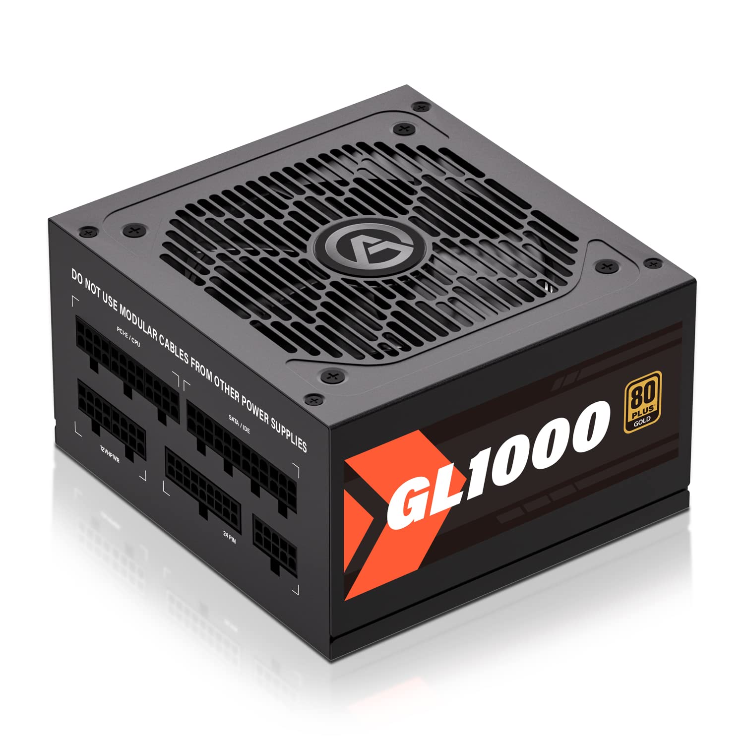 ARESGAME GL Series 1000W Power Supply, 80+ Gold Certified, Fully Modular, 10-Year Warranty