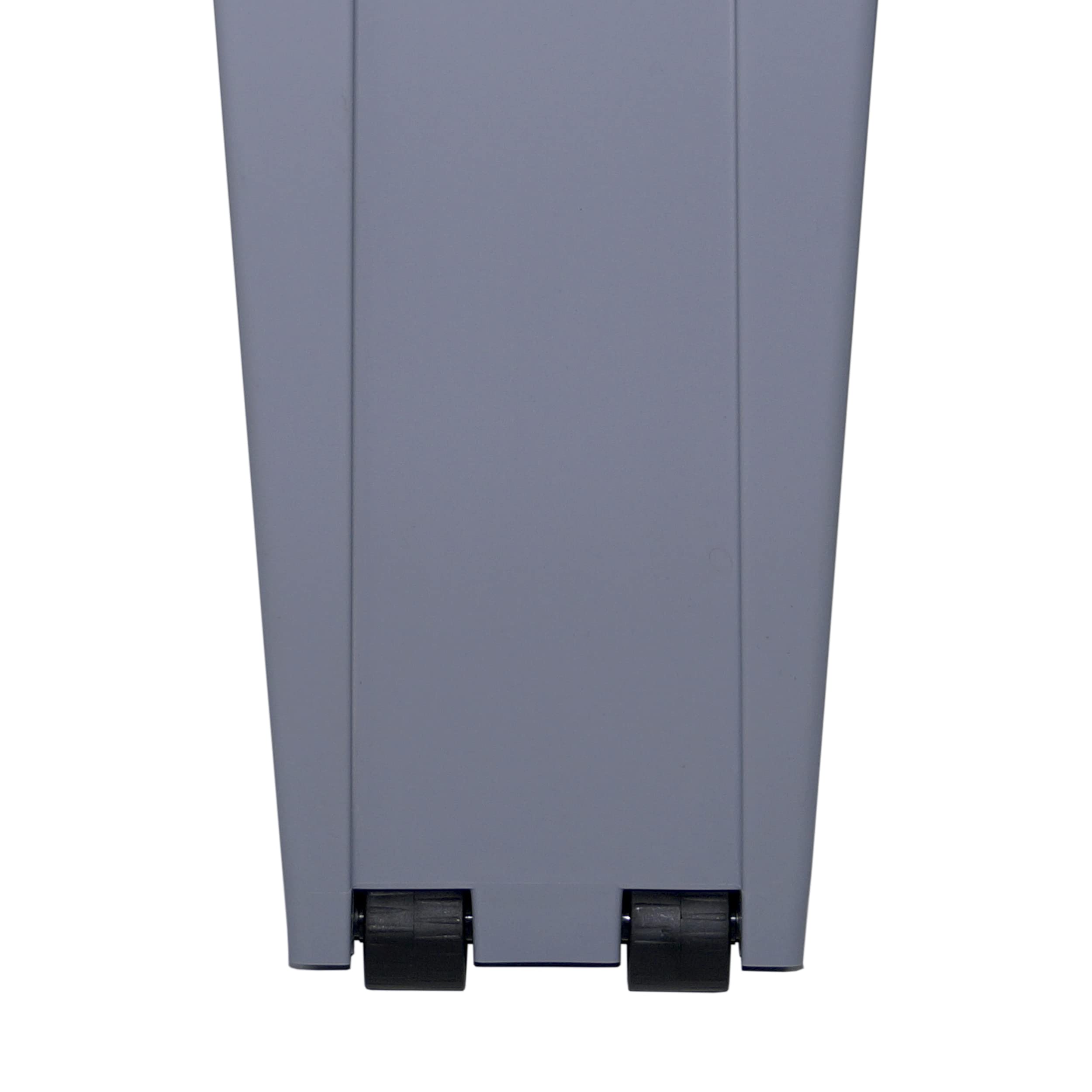 Contenedor de Residuos Zeus 65L Negro con Tapa Cerrada y Ruedas – Plástico Resistente, Encajable, Asa Ergonómica, Ideal para Desechos Generales y Colectividades | Denox