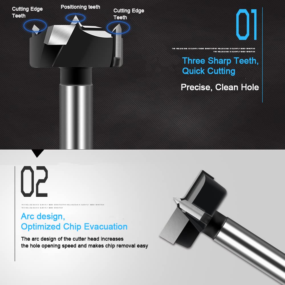 ASNOMY 60mm Forstner Drill Bit - Image 3