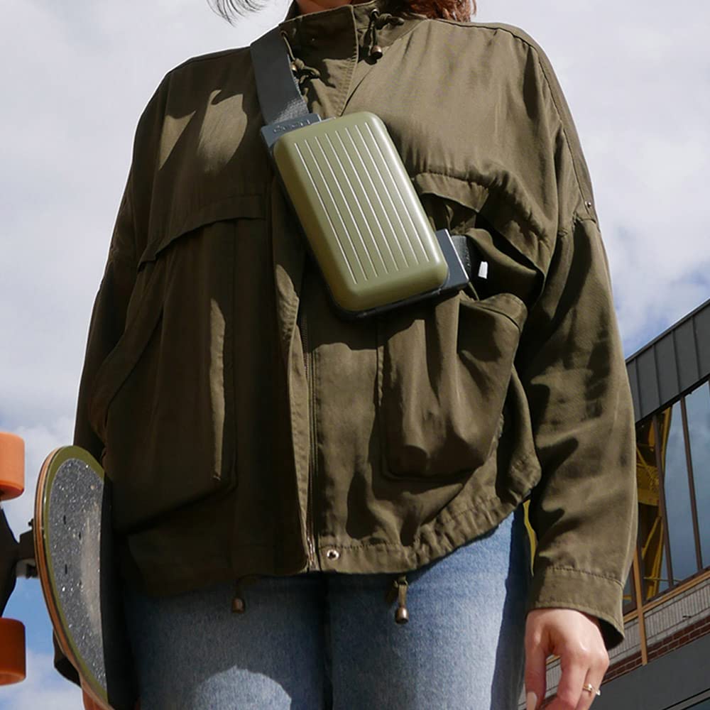 Banane en Aluminium, Pratique et stylée avec Portefeuille intégré, Protection RFID Contre la fraude et la démagnétisation, modèle Phone Bag | Accès rapide au téléphone et aux documents. Gardez vos essentiels organisés et toujours à portée de main.