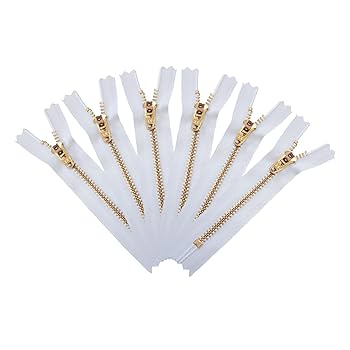 Amazon.com: YKK Closed End Nylon White Zipper, Heavy Duty