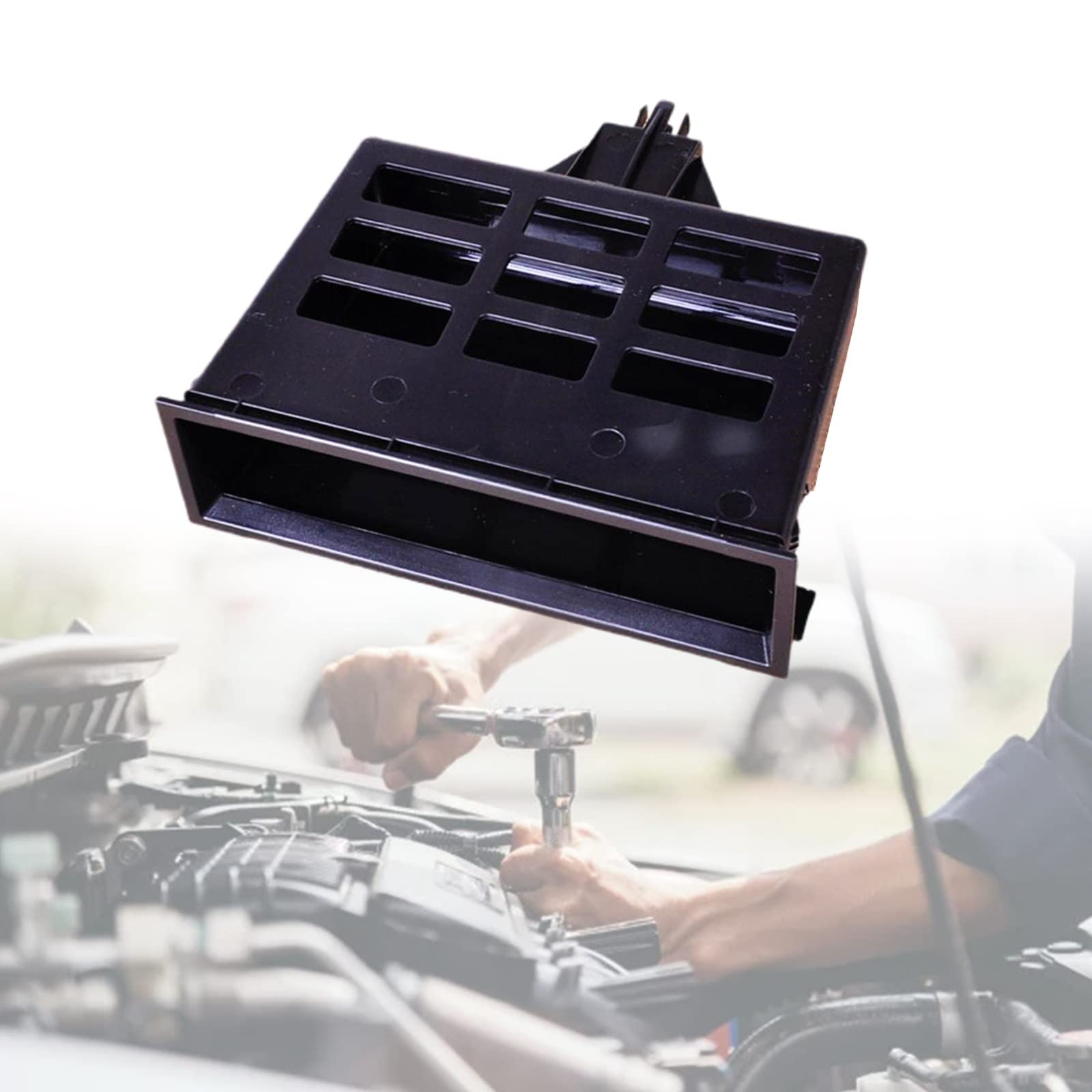 Boîte de rangement universelle pour tableau de bord de voiture – Plateau console centrale pour Golf Mk4, B5 et plus | Modèle 3B0857058, 1J0857058A | Accessoire d'intérieur