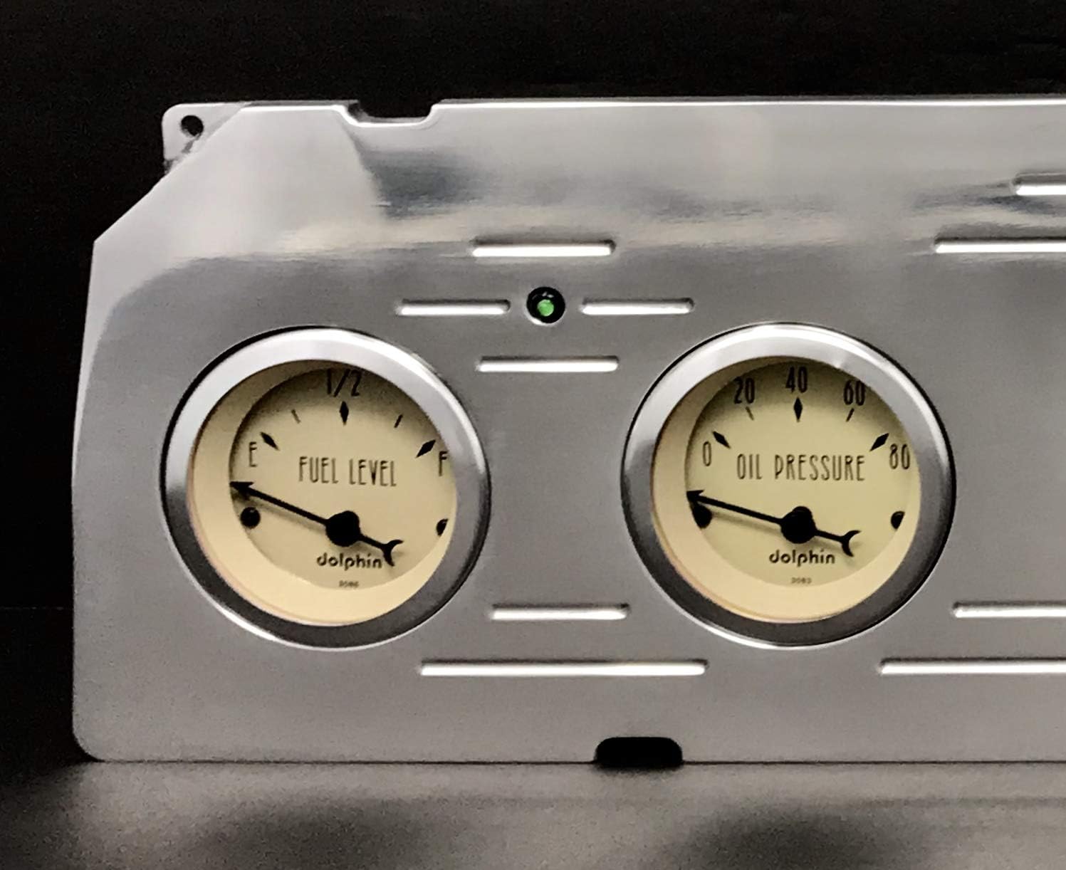 Dolphin Gauges 1964 1965 1966 Chevy Truck 5 Gauge Dash Cluster Panel Set Mechanical Tan