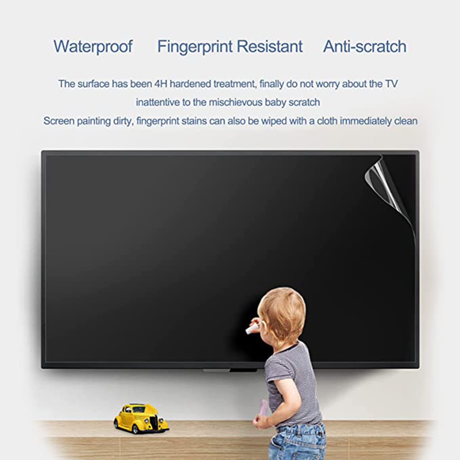 Ochraniacz ekranu telewizora, matowy antyodblaskowy/antyrefleksyjny / przeciwpyłowy filtr sprawia, że światło miękkie łagodzi zmęczenie oczu dla Smart TV 4K LED Samsung, LG,55" (1221 * 689)
