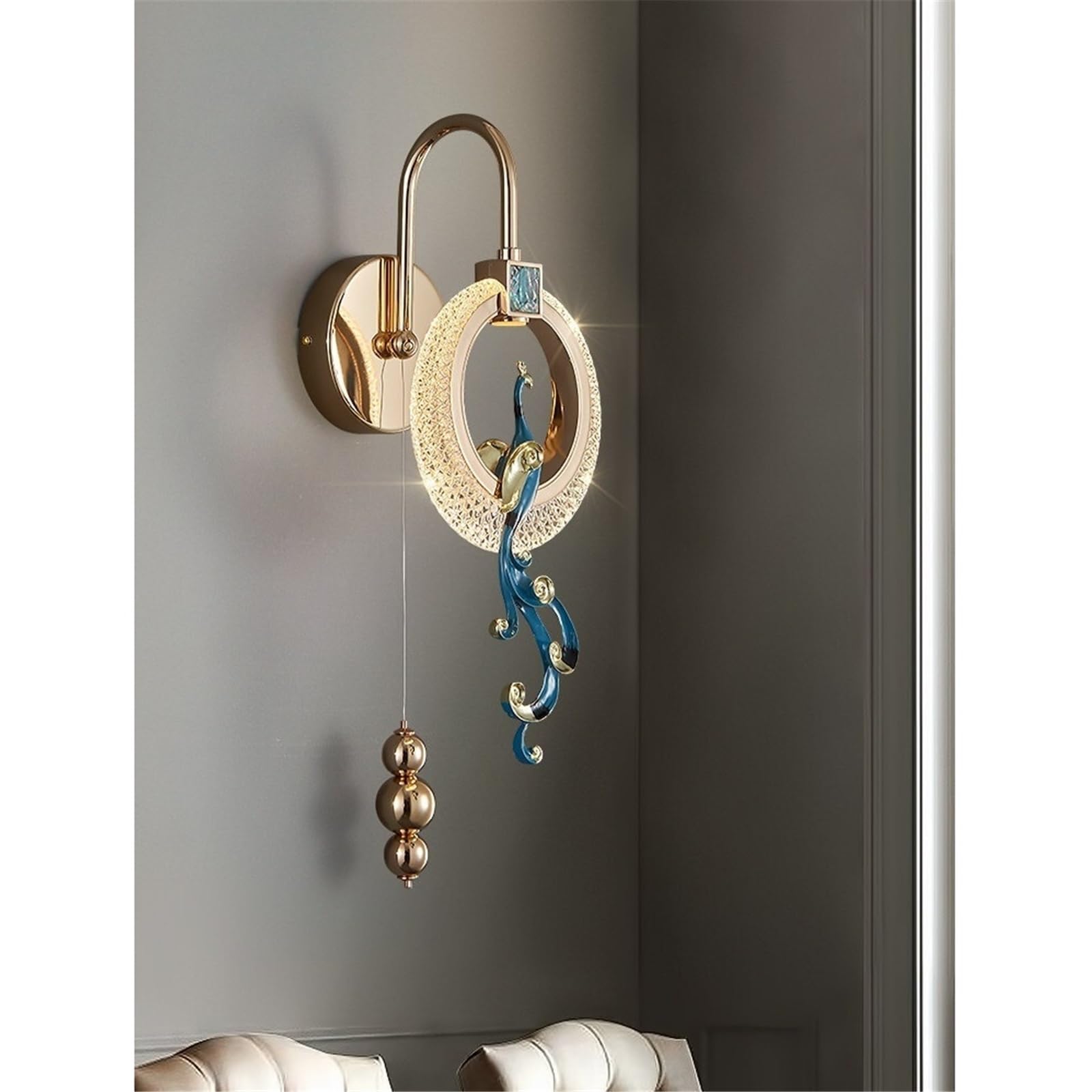 Lampada da comodino di lusso leggera parete for camera letto Decorazione