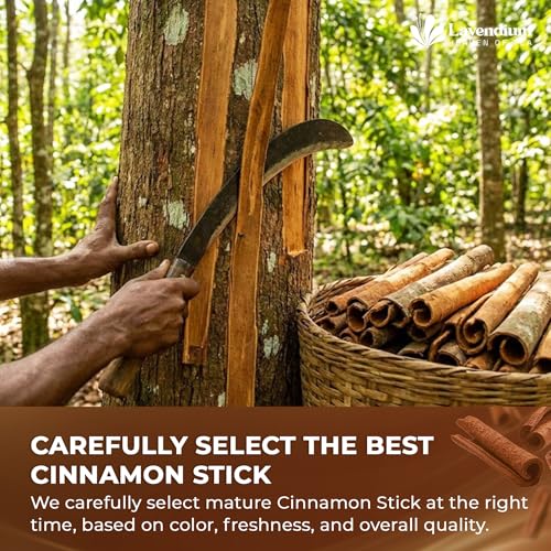 Image of Lavendium, Premium 20oz Cinnamon Powder, 100% Natural & Pure Ground Cinnamon Bark, No Additives or Preservatives, Non-GMO, Plant-Based & Vegan, Perfect for Baking, Coffee, Oatmeal & Smoothies