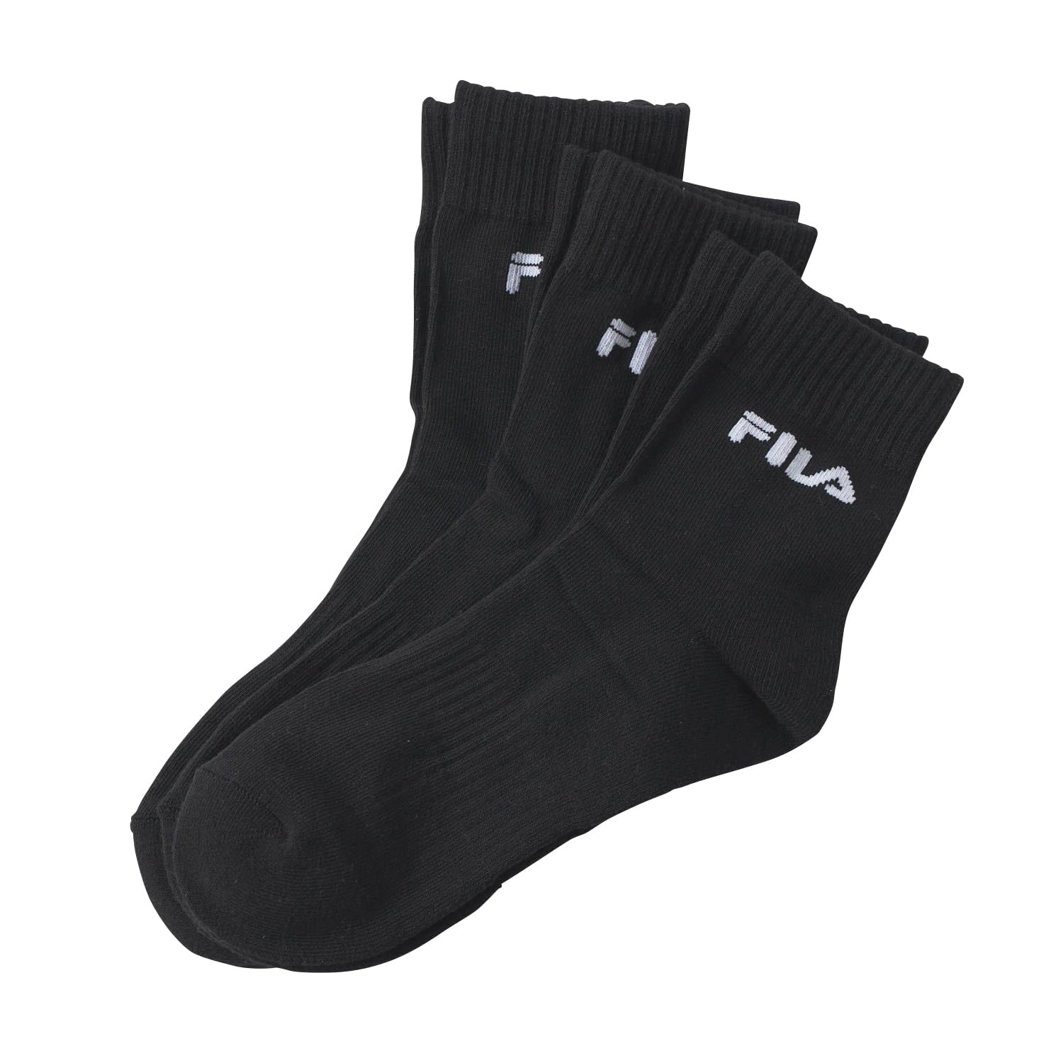 【62%OFF】【623円】 フィラ メンズ ワンポイント クルーソックス 3足セット 【送料無料】