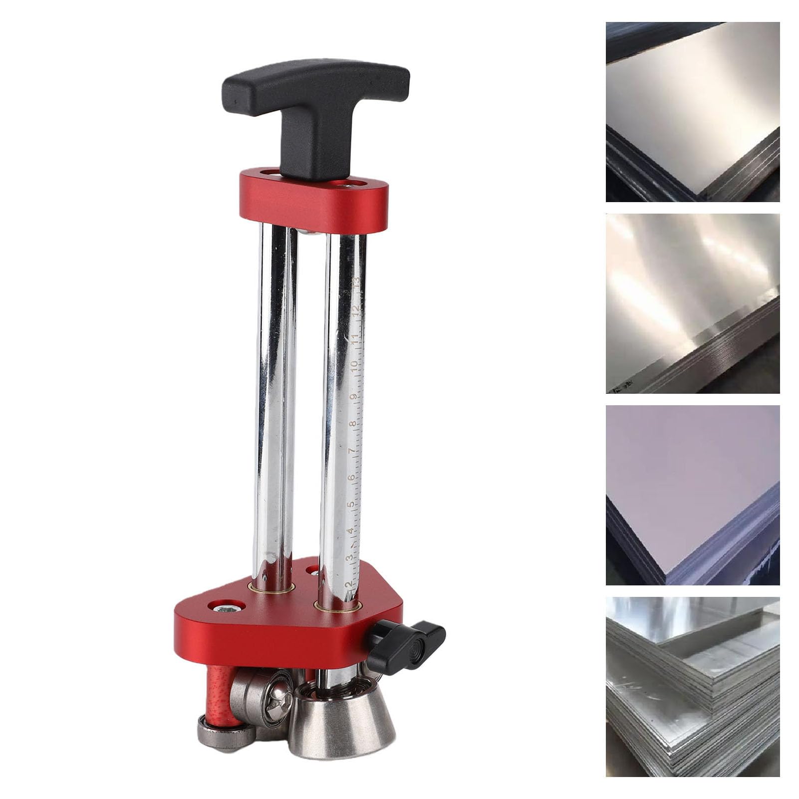 Luocute Wałek do Blachy, Giętarka do Metalu o Zakresie Gięcia 0-100° | do pokryć dachowych metalowych i instalacji HVAC, w zakresie długości gięcia od 7 mm do 130 mm