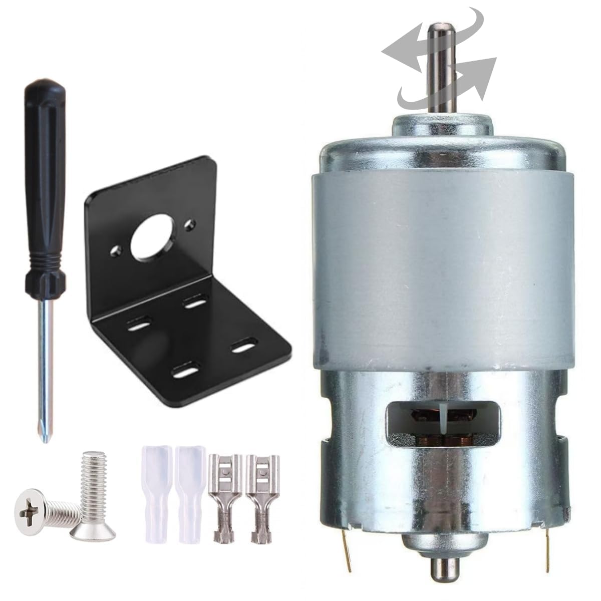 775 High Power DC Motor, DC 12V-24V 12000 RPM Large Torque Motor Ball Bearing Tools for DIY Driver Parts