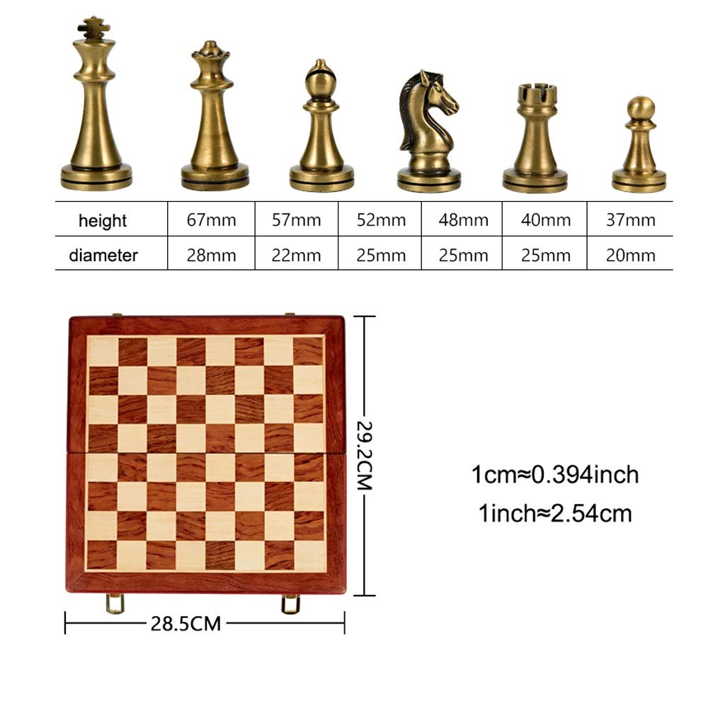 Set di Legno, tavola, Pezzi Metallo, Set Giochi for Principianti, Adulti e Bambini