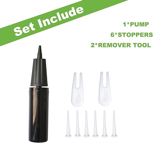 Miniatura 2 de Bomba de aire manual, bomba de bola de yoga de dos vías, inflador de mano de doble acción de 9 pulgadas para pelotas de ejercicio, anillo de