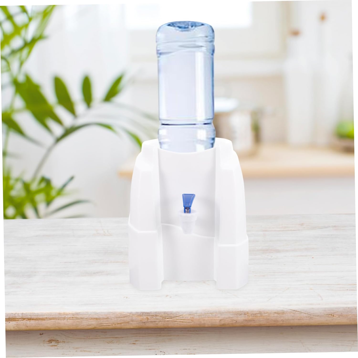 TEHAUX Mini Water Dispenser Bottle Holder Portable Water Cooler Faucet Desk for Office Space-Saving Design