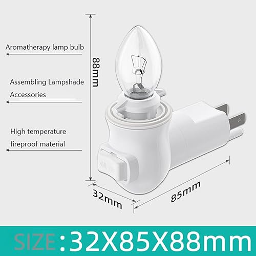 Miniatura 3 de Módulo de luz nocturna enchufable, enchufe de luz nocturna con interruptor de encendidoapagado, luz nocturna de luz de pared, luz nocturna con base