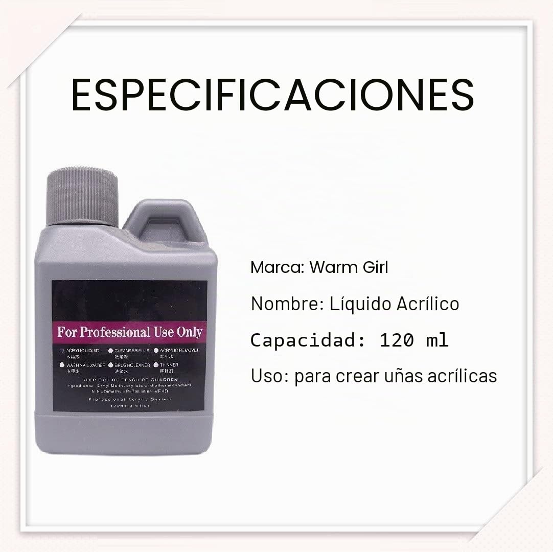 kit de uñas Kit Profesional Completa de para Uñas Acrílicas Decorar Arte Uña Manicura