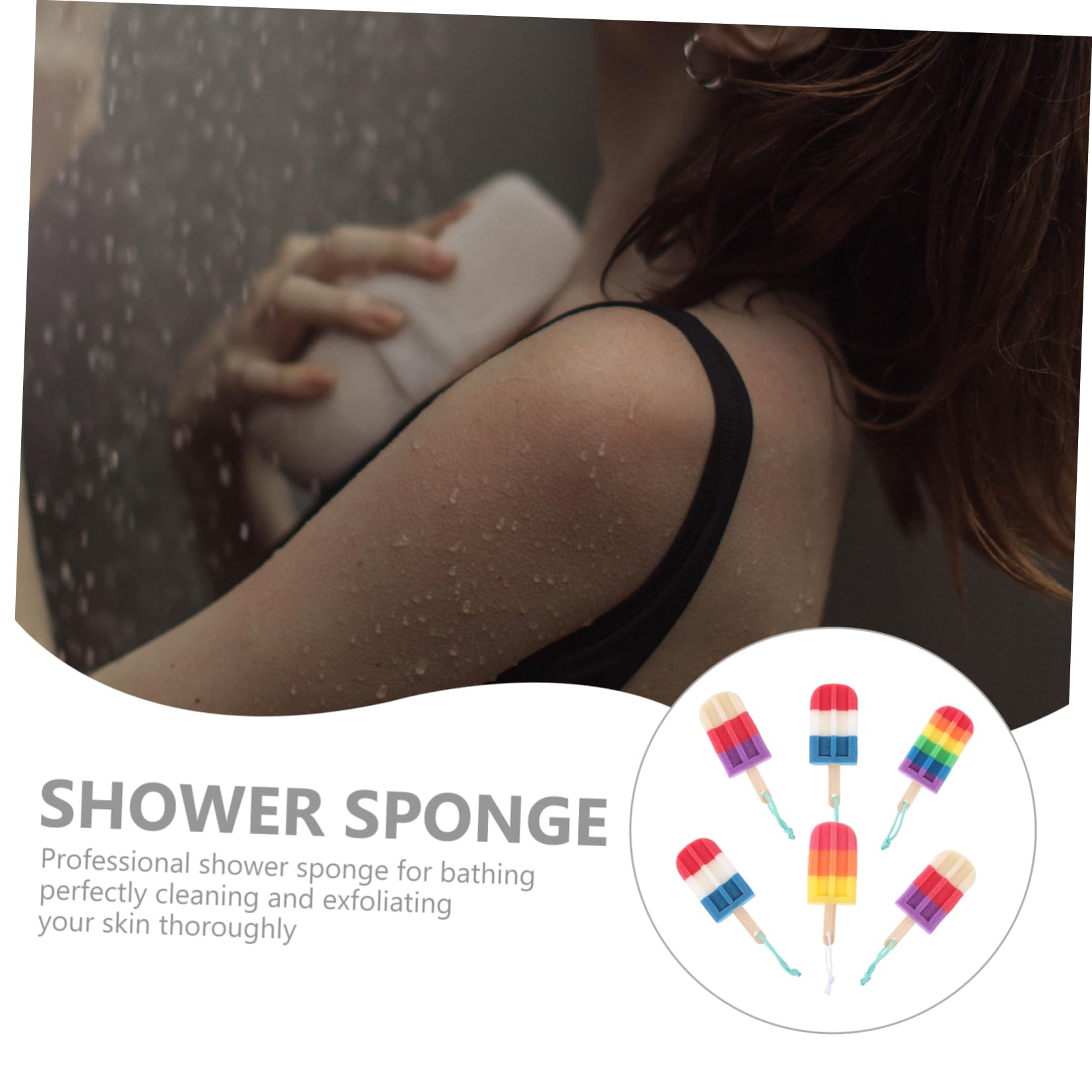 Didiseaon 12pezzi Esfolianti Spugne Per Doccia Scrubber Per Rimuove Cellule Per e Riutilizzabile e