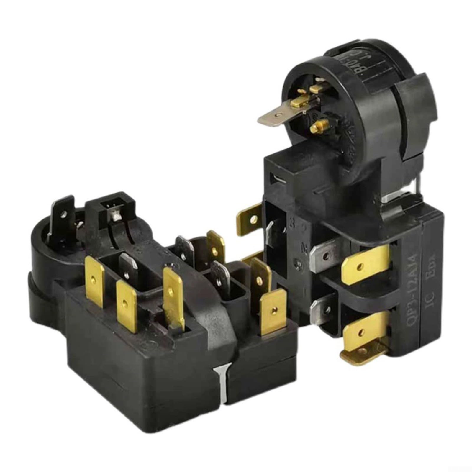 QP3-12A Relè Avvio Frigorifero, Compressore Overload Protector, Plastica e Metallo Starter Componente (1PCS)