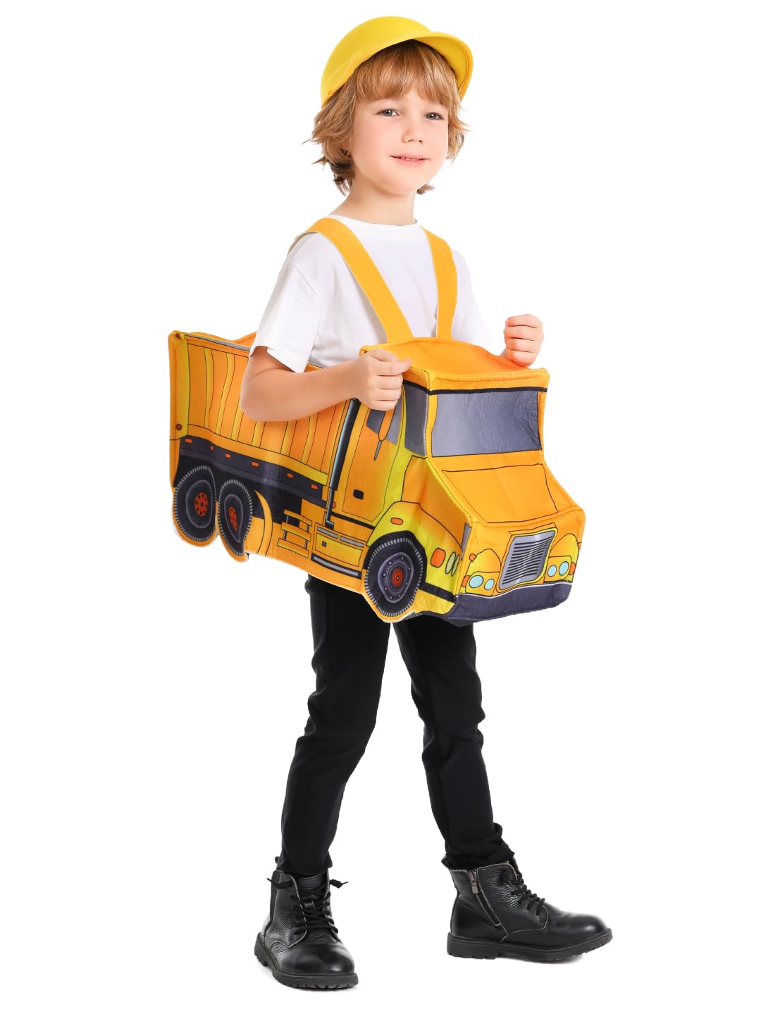 Seasons Dump Truck Costume for Kids 5-7 Years, Construction Truck Costume, Dirty Truck Costume