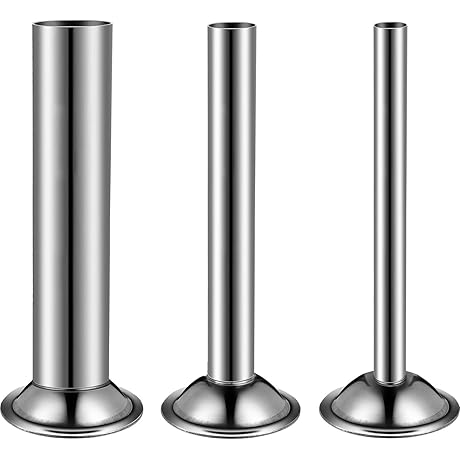 Venison Sausage Stuffer Funnel - 3 Pieces Stainless Steel Sausage Stuffer Kit...