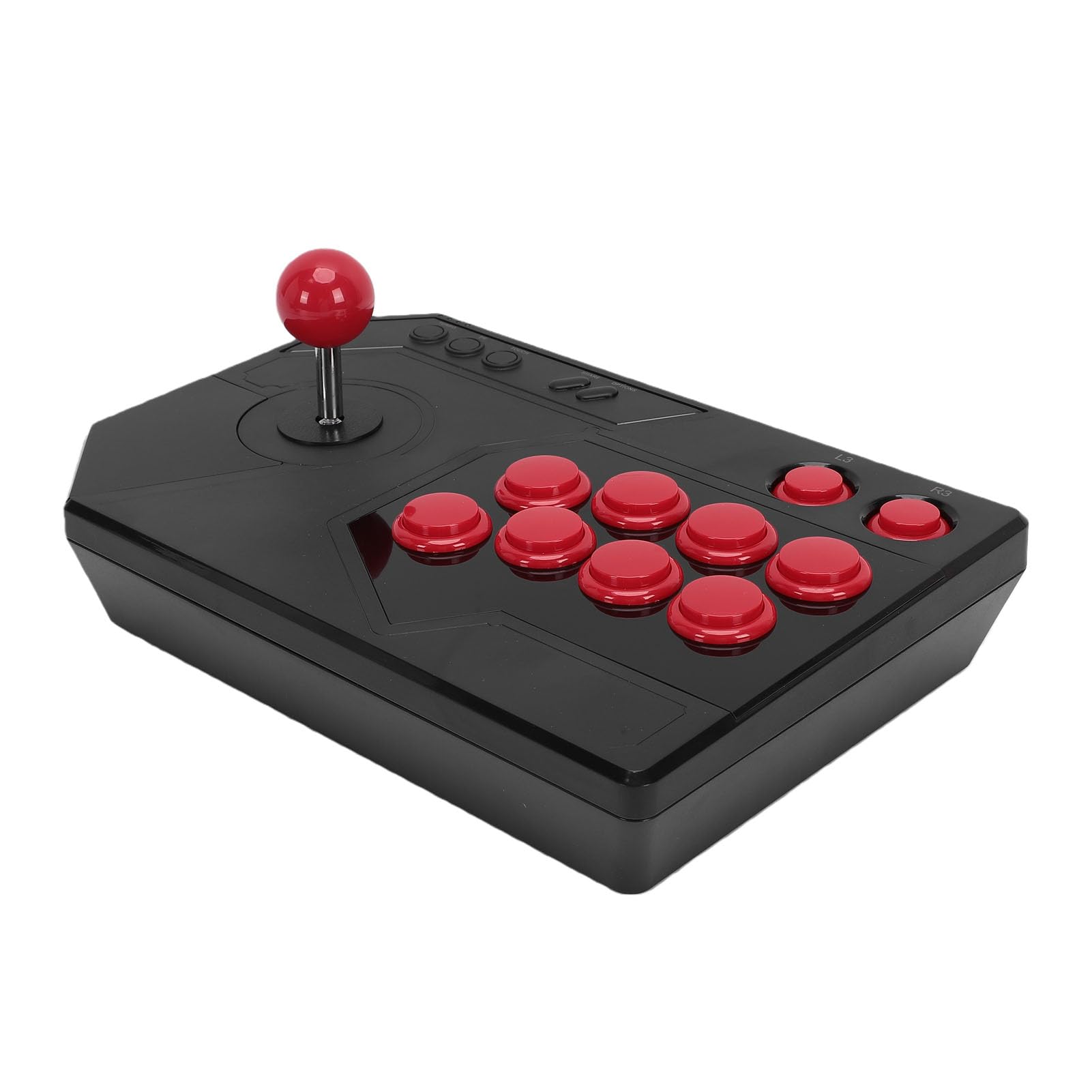Ejoyous Fighting Stick ABS Fighting Stick z Funkcjami 3 Tryby Joysticka 8 Układu Przycisków Typu C Plug and Play na PC i konsolę do Gier Slim Pro Gry Walki