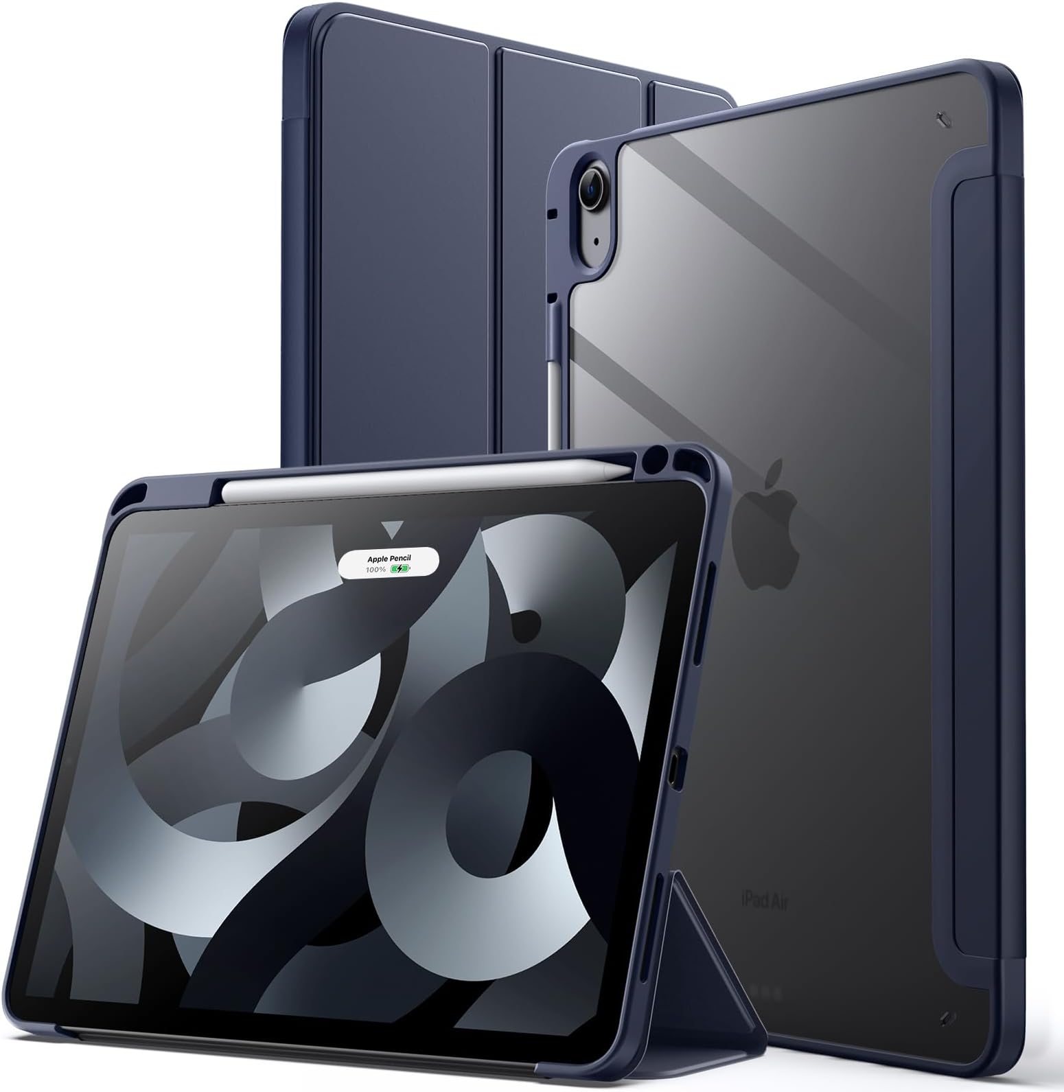 Nurkorki Funda Tablet Para IPad Air 5/4 10,9' 2022/2020, 5. 4.Generación,Cárcasa Con Lindo Dibujos Animados Patrón PU Cuero Flip Con Función De Soporte Suave TPU Cubierta Trasera Protectora Cover, 02