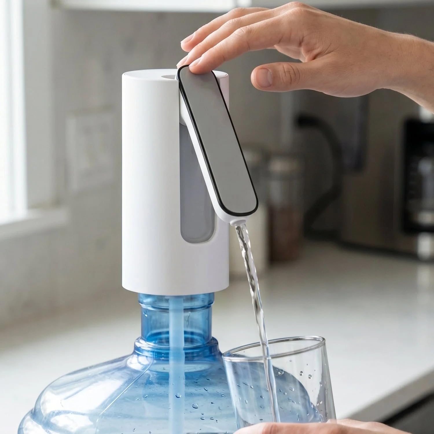 Electric Water Dispenser Pump, USB Rechargeable, Portable | Removable Spout, Low Noise, High Efficiency, USB Charging Cable Included, 6 x 15 cm-image-42