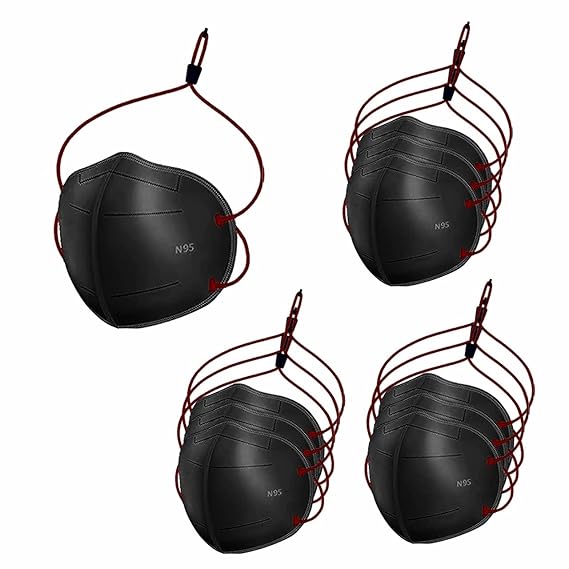 MEELANA Unisex N95 mask with head loop Reusable & Washable and Protective Masks With 5 Layer for Men & Women