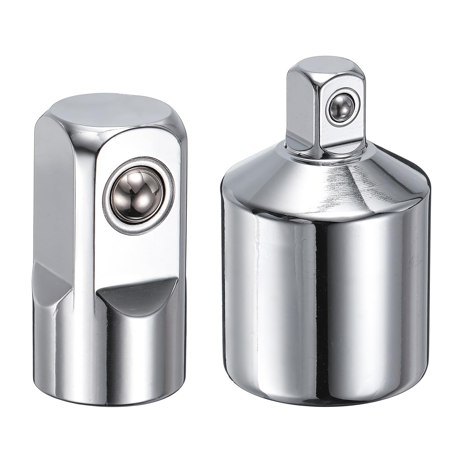 sourcing map 2 Pcs Impact Socket Adapter 1/4 1/2" Female to 1/2 1/4" Male