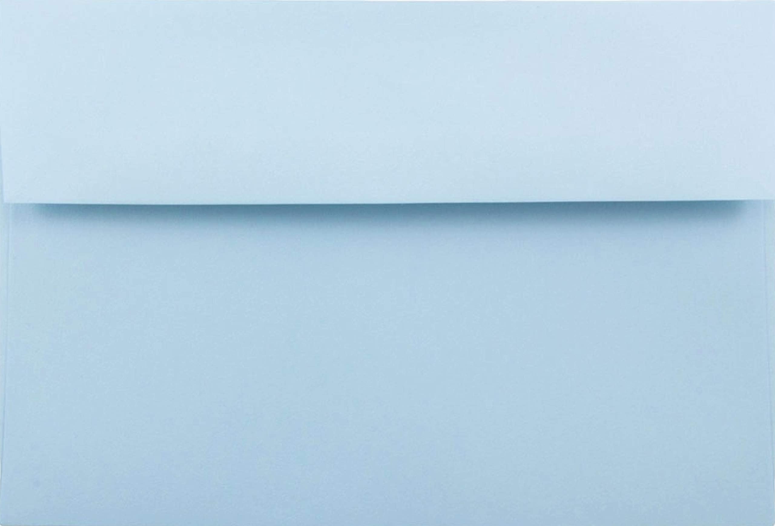 Shipped Free 25 Pastel Baby Blue A2 (4-3/8 X 5-3/4) Envelopes for 4-1/8 X 5-1/2 Response Enclosure Invitation Announcement Wedding Shower Communion Christening Cards by Envelopegallery