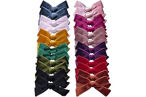 24 Pieces Velvet Bow Hair Clips, Essential Accessories for Adorable Hairstyles
