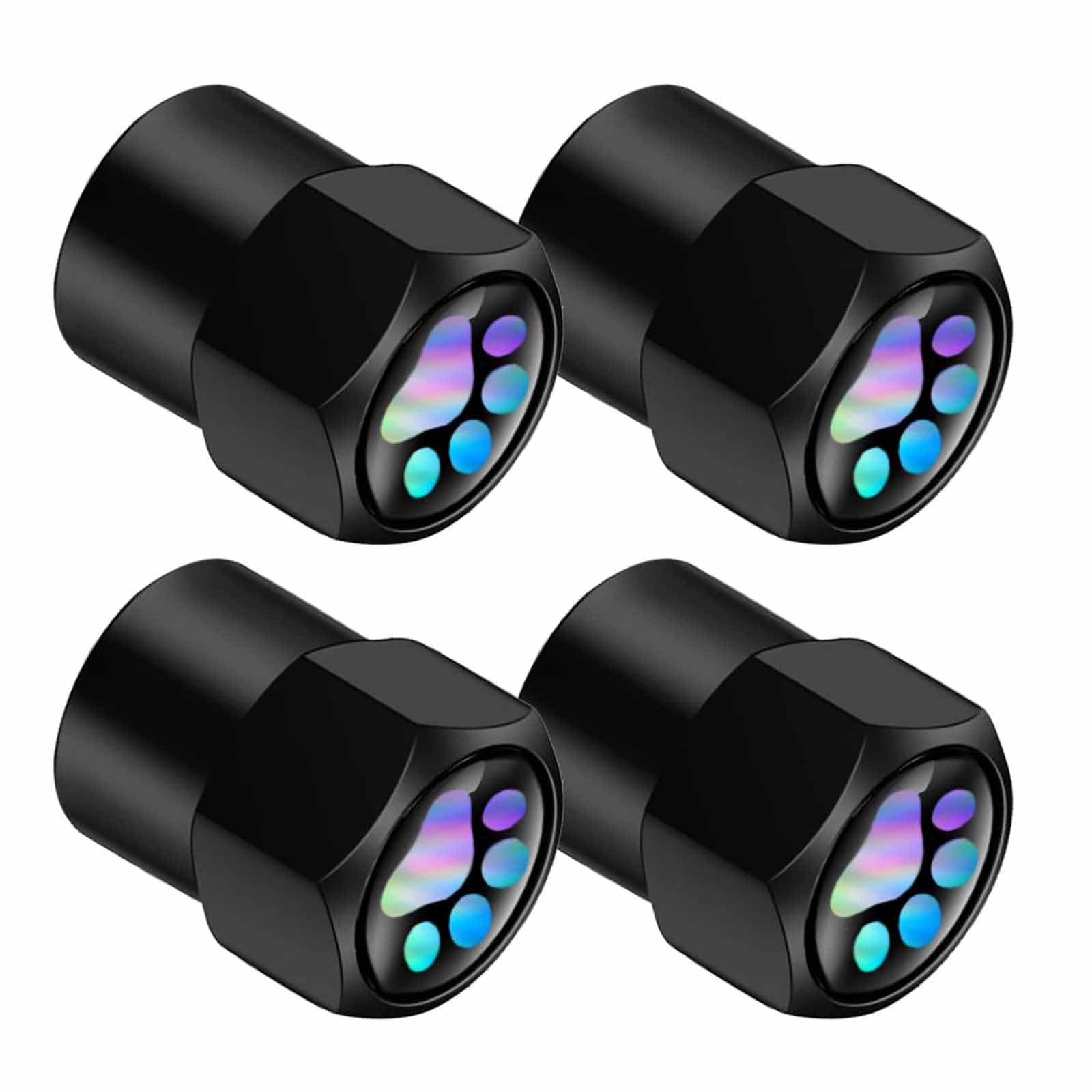 4PCS Car Tyre Valve Caps Set, Tire Valve Covers for Cycle and Auto, Secure Dustproof Design with Universal Fit for Routine Driving and Riding Protection-image-6
